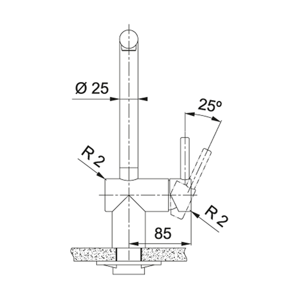 Franke Atlas Neo (115.0521.435) Габаритные размеры