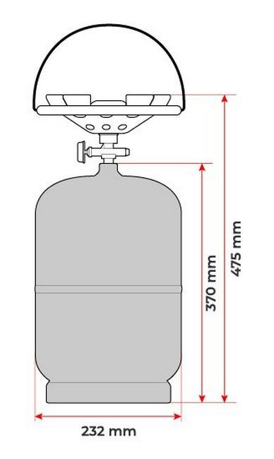 Intertool 12 л. GS-0012 Габаритные размеры