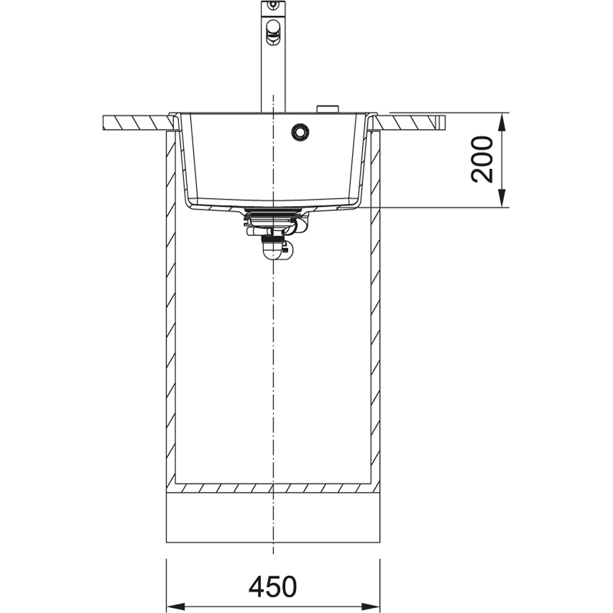 Franke Centro CNG 610-39 (114.0630.400) Габаритные размеры