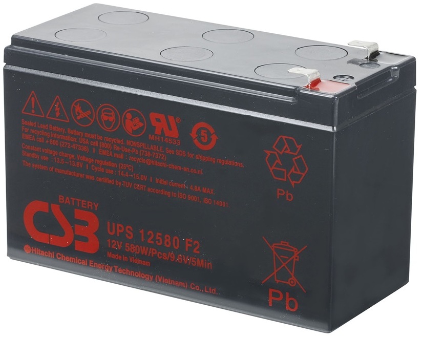 Аккумуляторная батарея CSB 12V 10AH (UPS12580/05179) AGM в интернет-магазине, главное фото