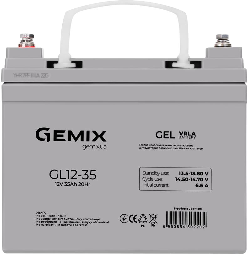 Аккумуляторная батарея Gemix GL12-35 gel в интернет-магазине, главное фото