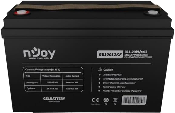 Аккумуляторная батарея nJoy GE10012KF 12V 100AH (BTVGCAHOCHKKFCN01B) GEL