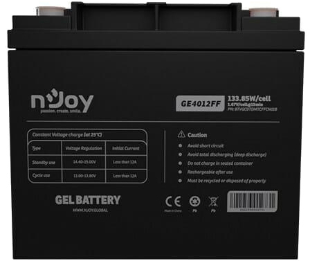 в продажу Акумуляторна батарея nJoy GE4012FF 12V 40AH (BTVGCDTOMTCFFCN01B) GEL - фото 3