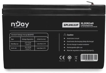 Акумуляторна батарея nJoy GGPL09122F 12V 9AH (BTVACIUOCTA2FCN02B) AGM в інтернет-магазині, головне фото