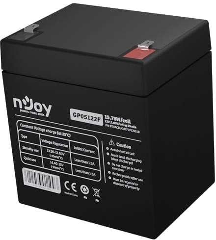 Аккумуляторная батарея nJoy GP05122F 12V 5AH (BTVACEUOATF2FCN01B) AGM инструкция - изображение 6