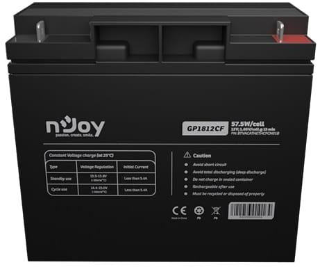Інструкція акумуляторна батарея nJoy GP1812CF 12V 18AH (BTVACATHETHCFCN01B) AGM