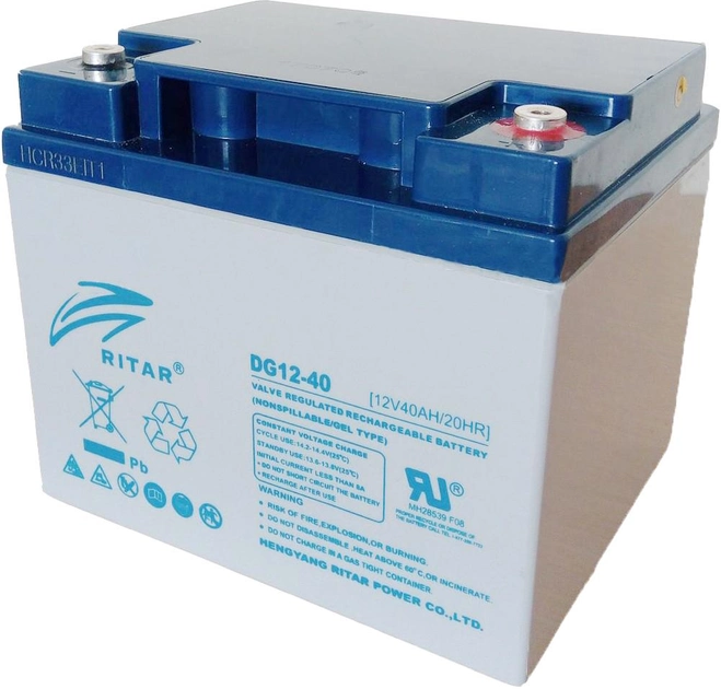 Характеристики аккумуляторная батарея Ritar DG12-40