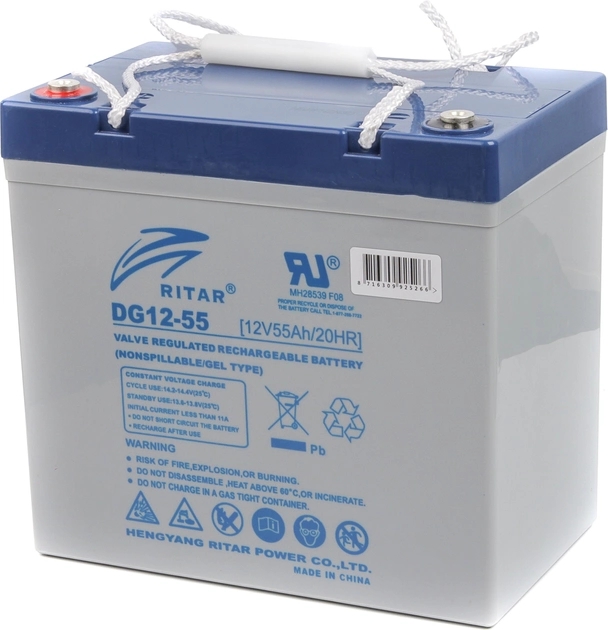 Характеристики аккумуляторная батарея Ritar DG12-55
