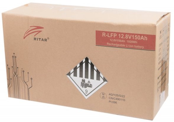 Акумуляторна батарея Ritar LiFePo4 R-LFP12.8V150Ah ціна 38103 грн - фотографія 2