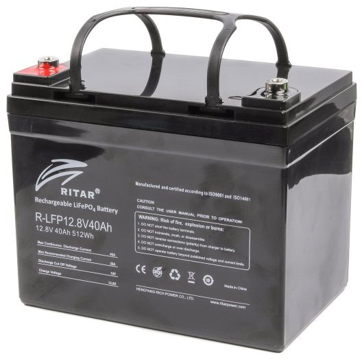 Акумуляторна батарея Ritar LiFePo4 R-LFP12.8V40Ah