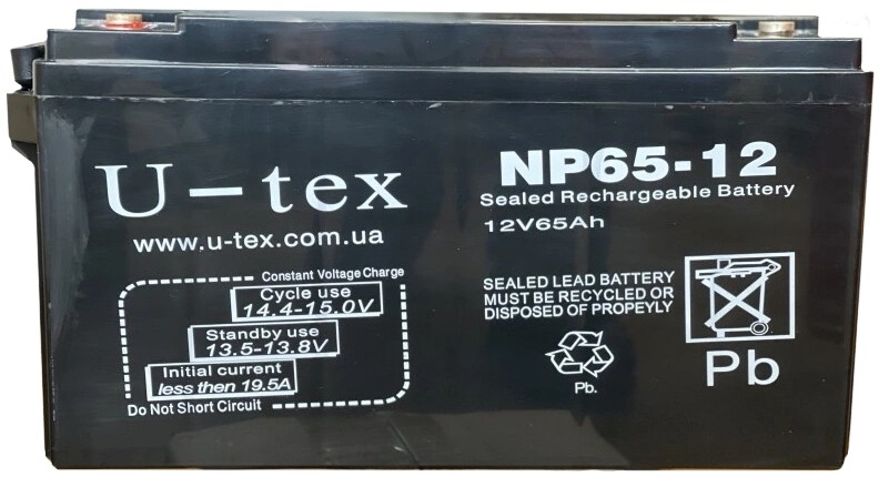Акумуляторна батарея U-tex 12В / 65 Ah