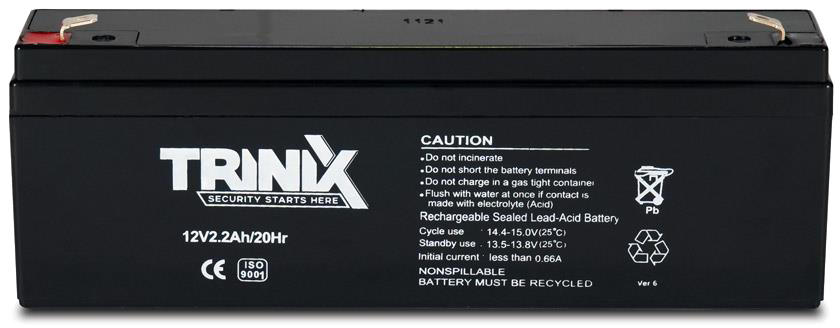 Акумуляторна батарея Trinix 12V2,2Ah/20Hr ціна 474 грн - фотографія 2
