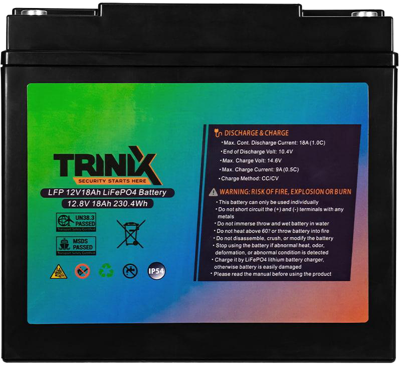 Акумуляторна батарея Trinix LFP 12V18Ah LiFePo4 ціна 3998.72 грн - фотографія 2