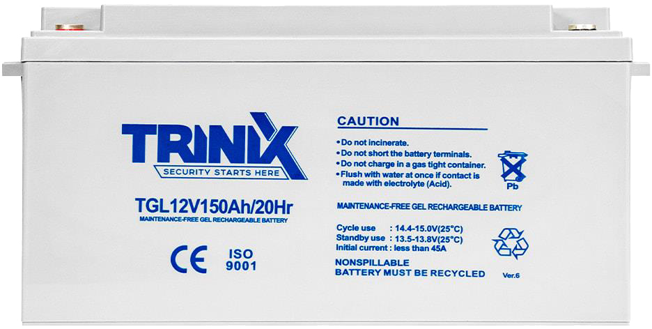 Аккумуляторная батарея Trinix TGL12V150Ah/20Hr цена 11582.81 грн - фотография 2