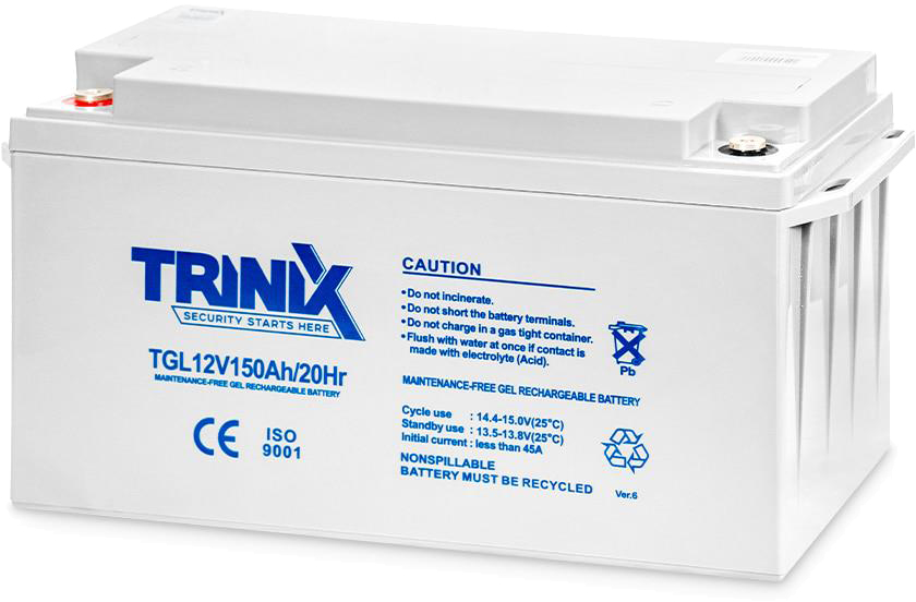Характеристики акумуляторна батарея Trinix TGL12V150Ah/20Hr