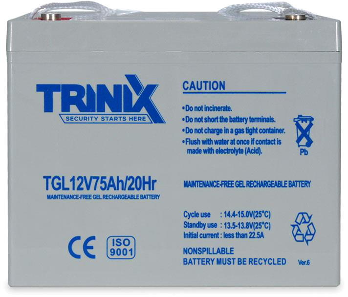 в продажу Акумуляторна батарея Trinix TGL12V75Ah/20Hr - фото 3
