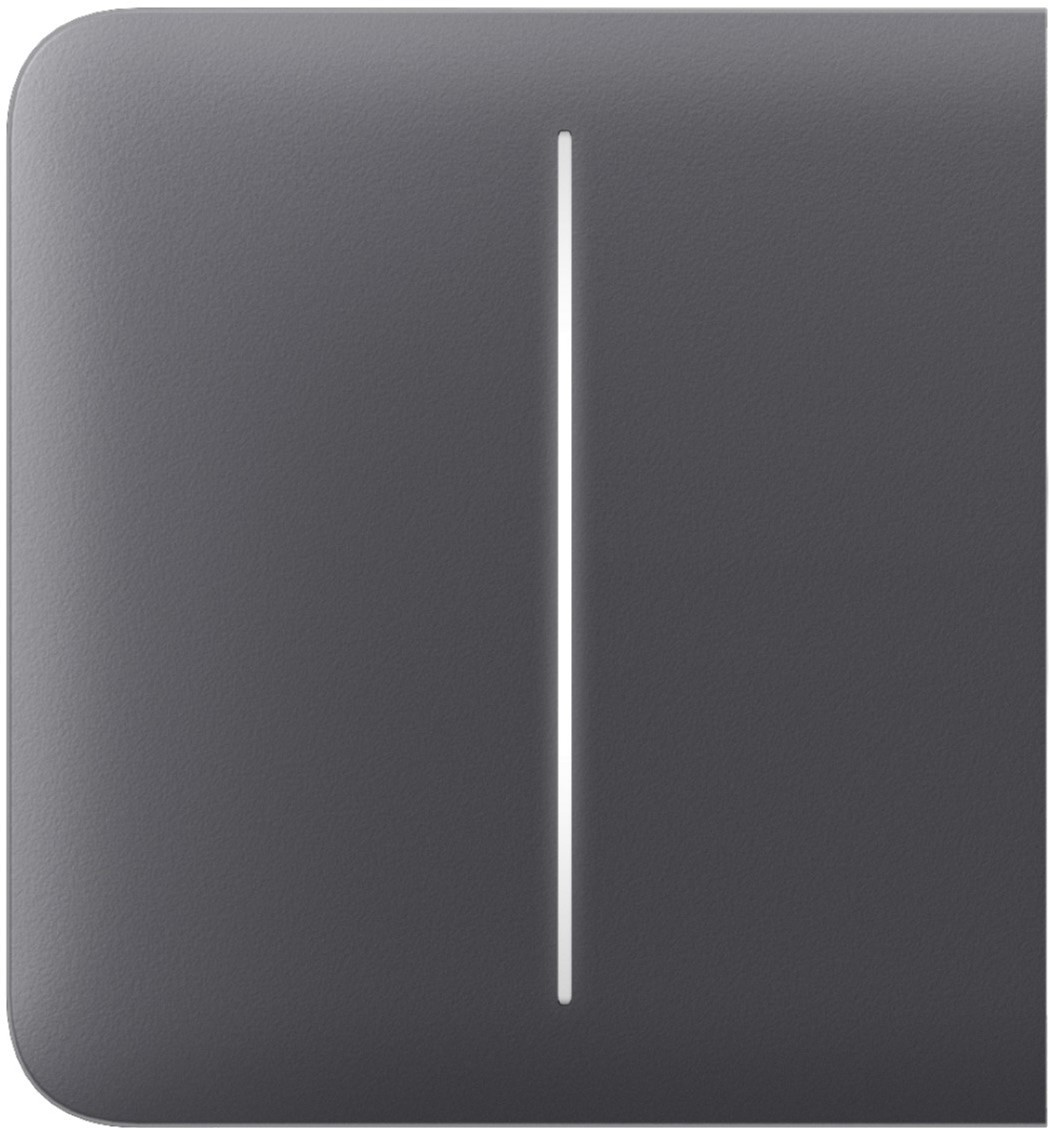 Ajax SideButton 2-gang for LightSwitch Jeweler Graphite (без механізму)