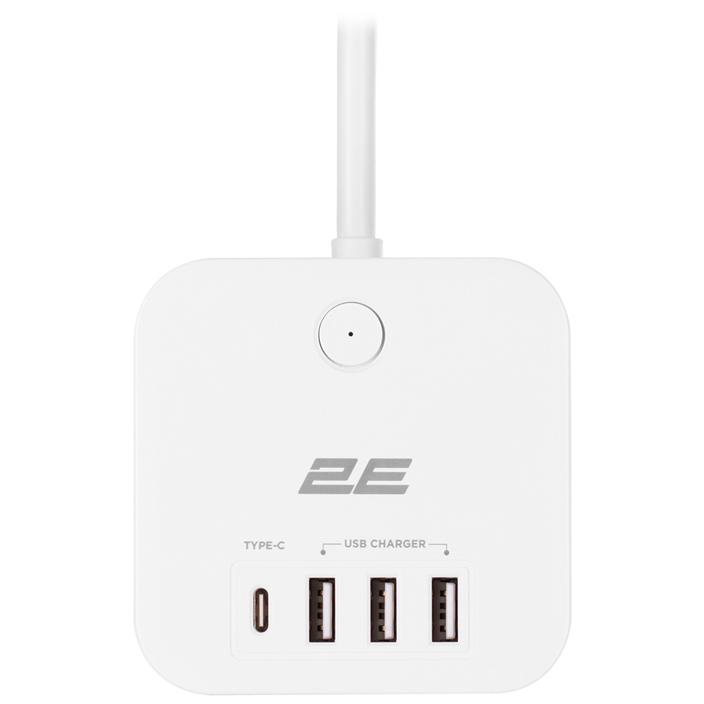 в продажу Мережевий фільтр 2E 3*USB-A, 1*USB-C, 1.5м (2E-ADC331WH) - фото 3