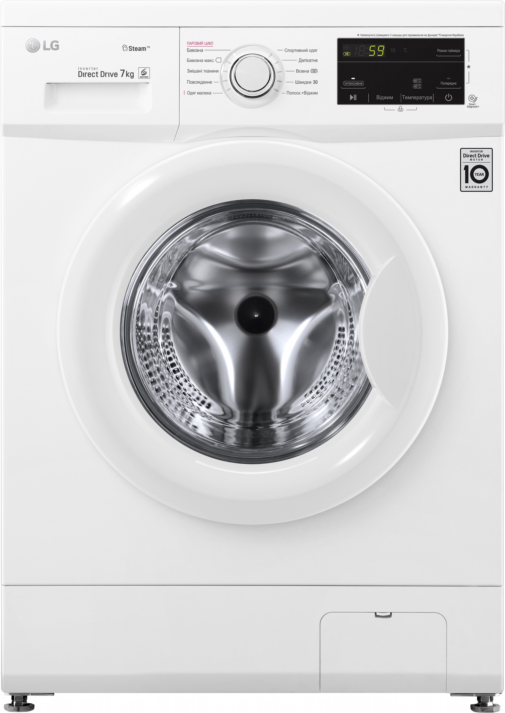 Інструкція пральна машина LG F2J3HS0W