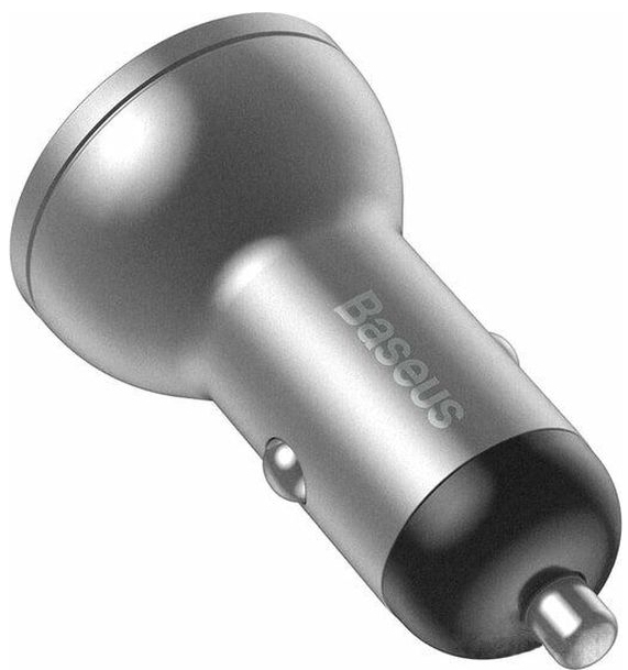 Baseus Digital Display Dual USB 4.8A 24W silver (CCBX-0S)