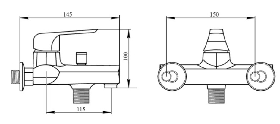 Brinex 35B 006 Габаритные размеры