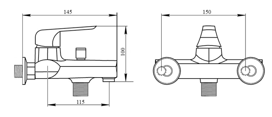 Brinex 35W 006 Габаритні розміри