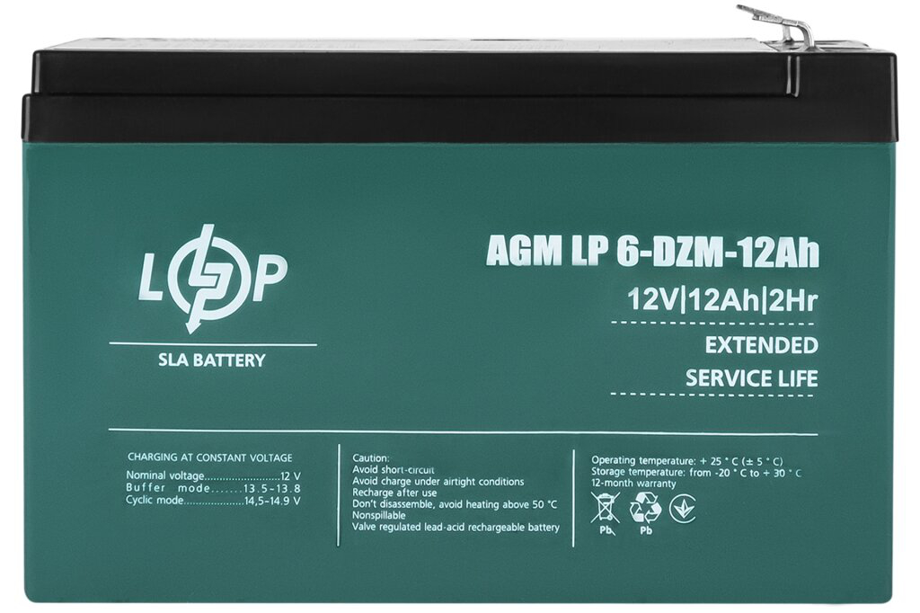 Аккумулятор LogicPower LP 6-DZM-12 Ah в интернет-магазине, главное фото