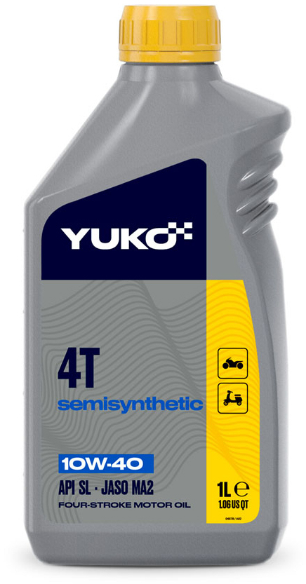 Моторное масло Yuko Semisynthetic 4T 10W-40 1л