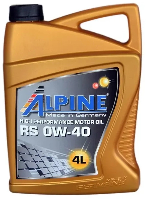 Цена моторное масло Alpine 0W-40 RS 4 л в Черкассах