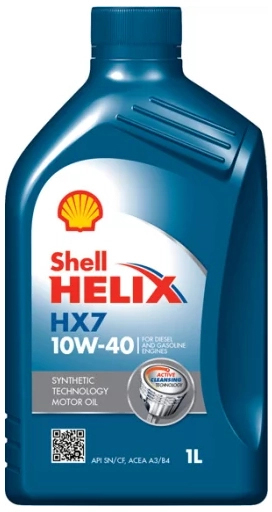 Характеристики моторное масло Shell Helix HX7 10W40 1 л