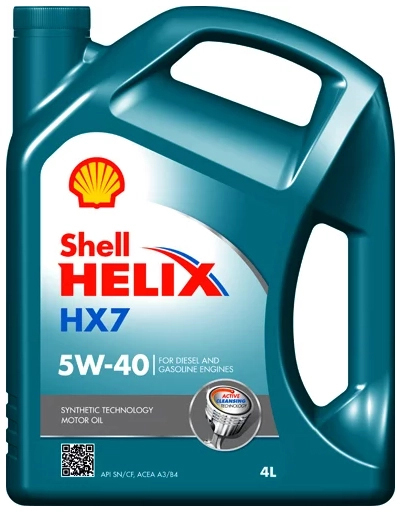 Характеристики моторное масло Shell Helix HX7 5W40 4 л