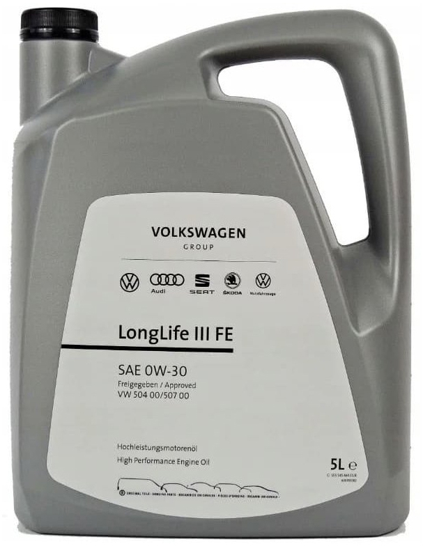 Відгуки моторна олива VAG VW LongLife III FE 0W-30 5 л в Україні