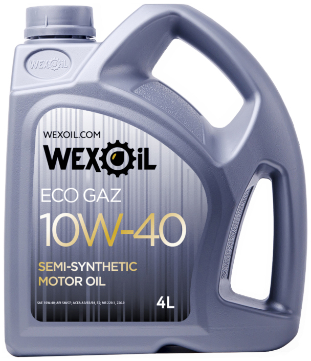 Моторное масло Wexoil Eco gaz 10W40 4 л