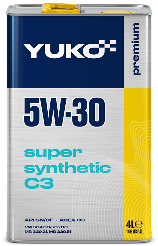 Купить моторное масло Yuko Super Synthetic C3 5W-30 4 л в Черкассах