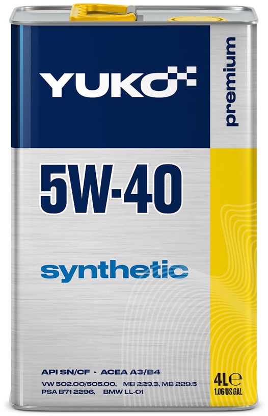 Моторное масло Yuko Synthetic 5W-40 4 л в Одессе