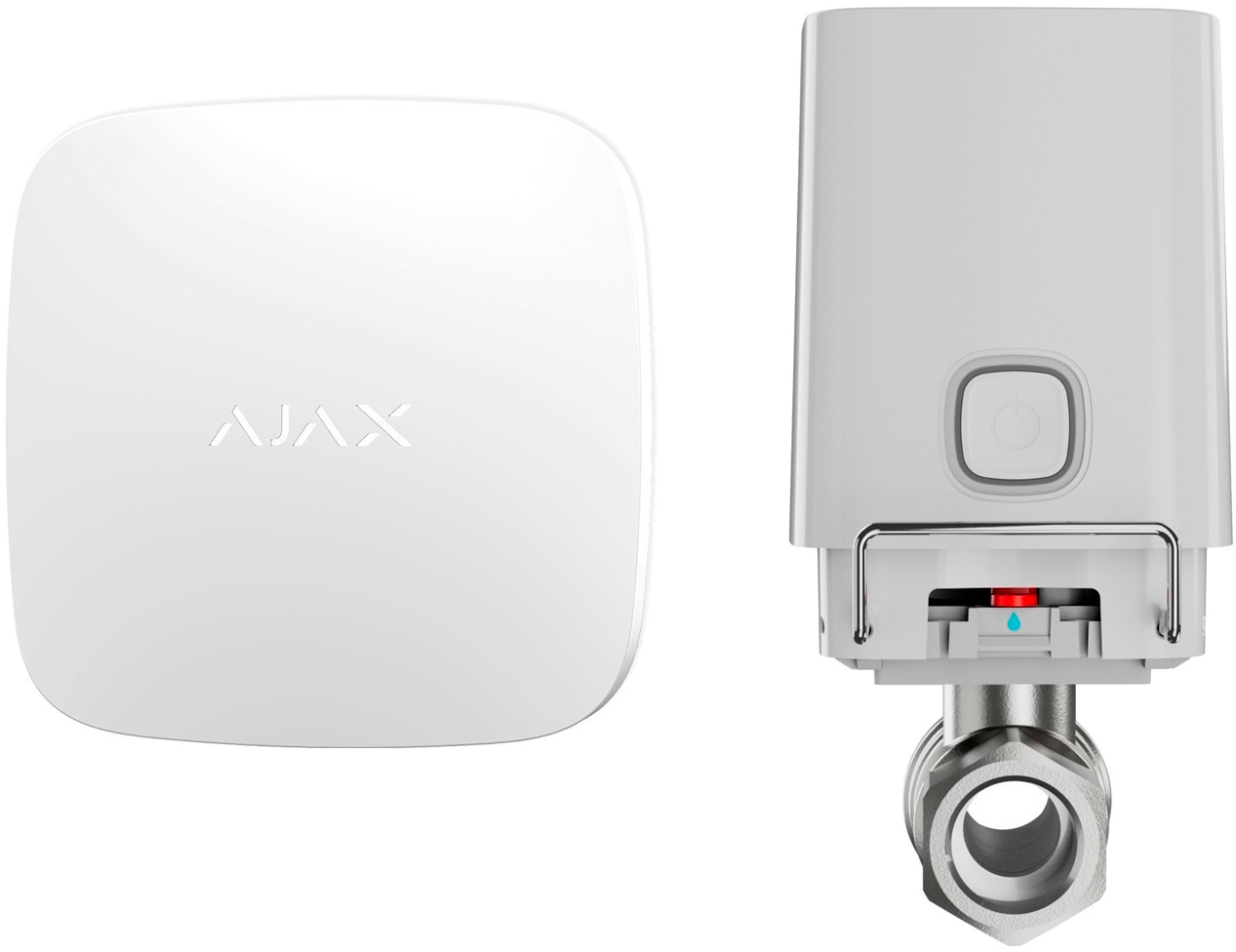Набір розширення Ajax WaterStop 1" White з датчиком LeaksProtect White