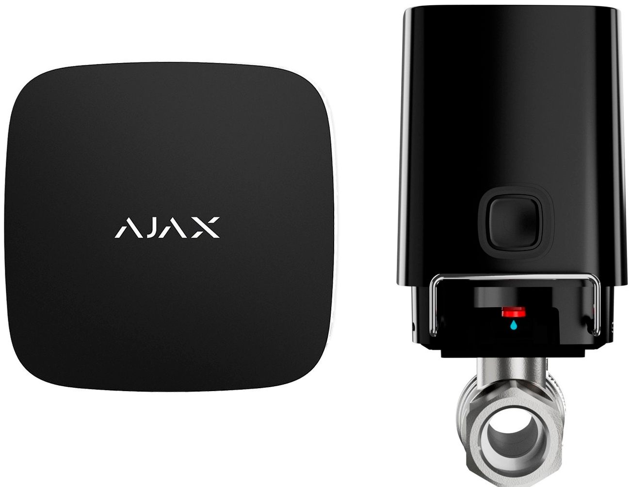 Набір розширення Ajax WaterStop 3/4" Black з датчиком LeaksProtect Black