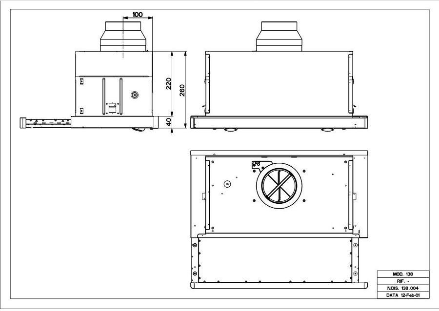 Faber Maxima Ng Eco Ev8 Am/X A60 (315.0635.140) Габаритні розміри