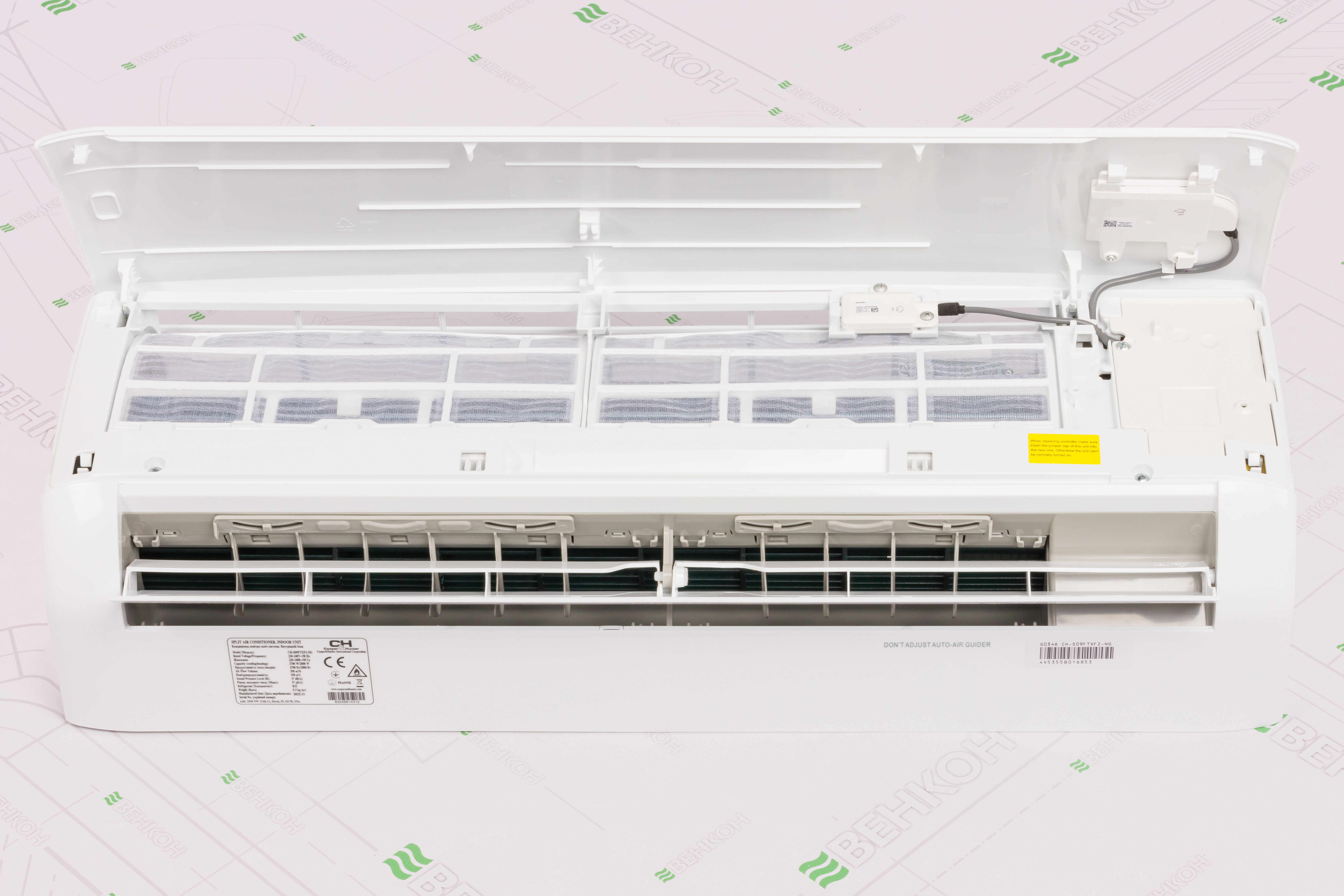 Кондиционер сплит-система Cooper&Hunter Vital Inverter CH-S12FTXF2-NG внешний вид - фото 9