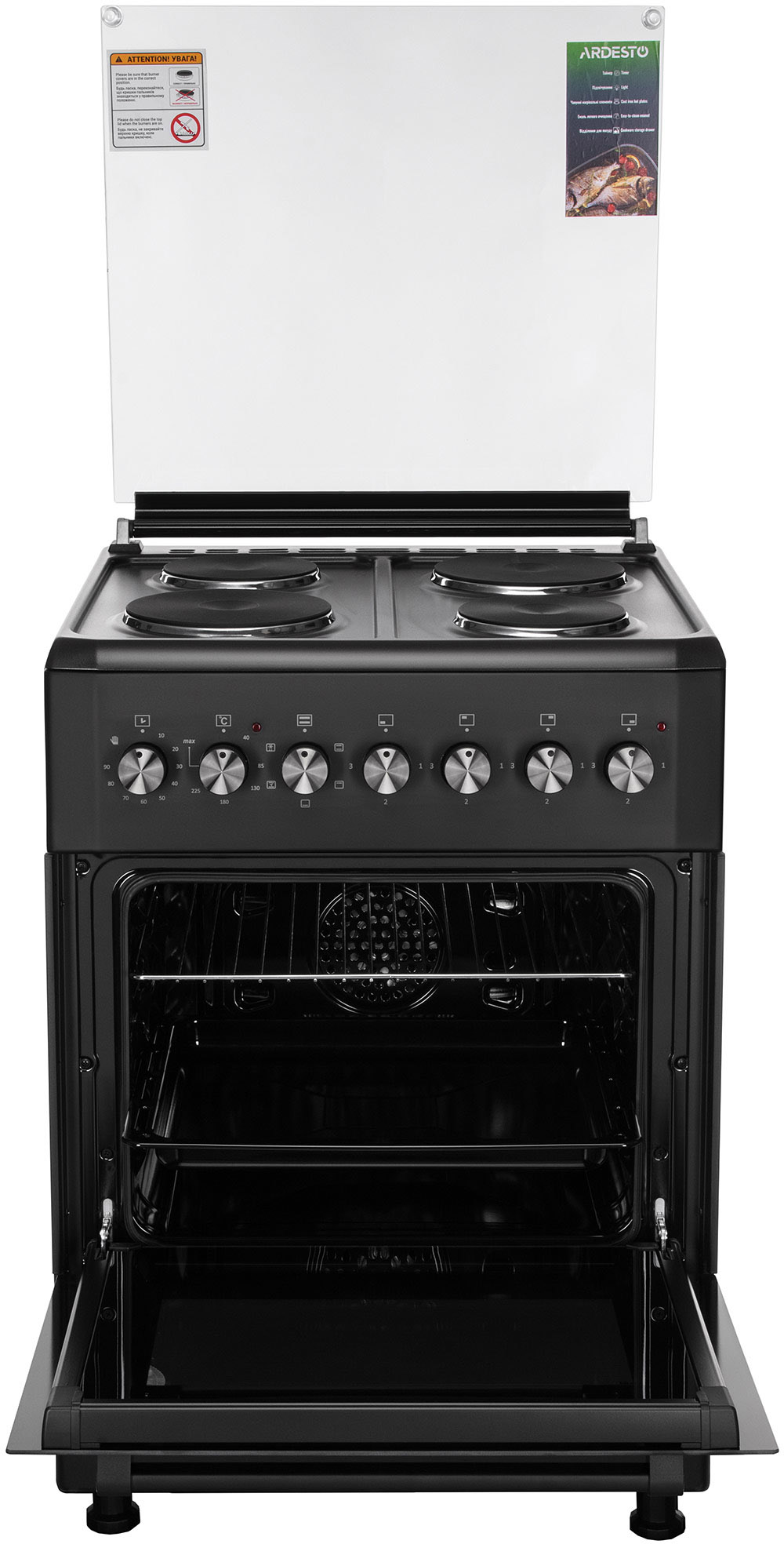 Кухонная плита Ardesto FSCF-E605B отзывы - изображения 5