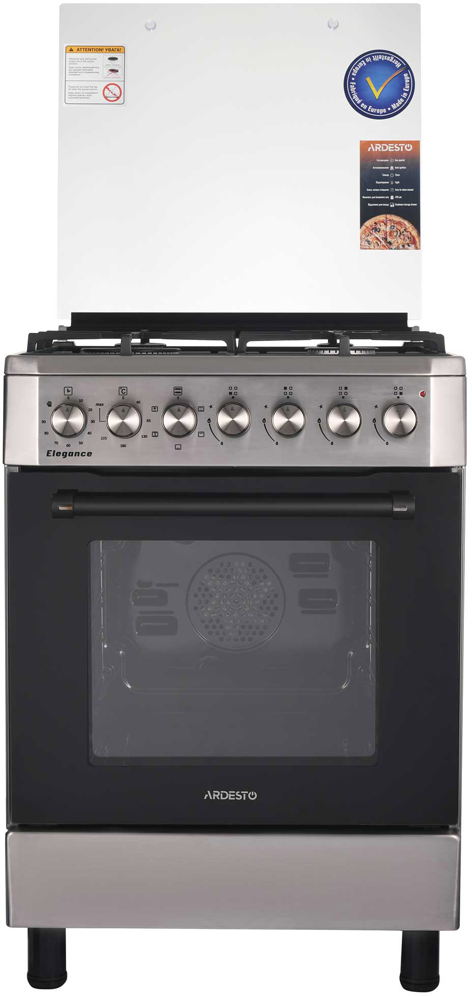 Кухонна плита Ardesto FSCF-C606ST ціна 14399 грн - фотографія 2