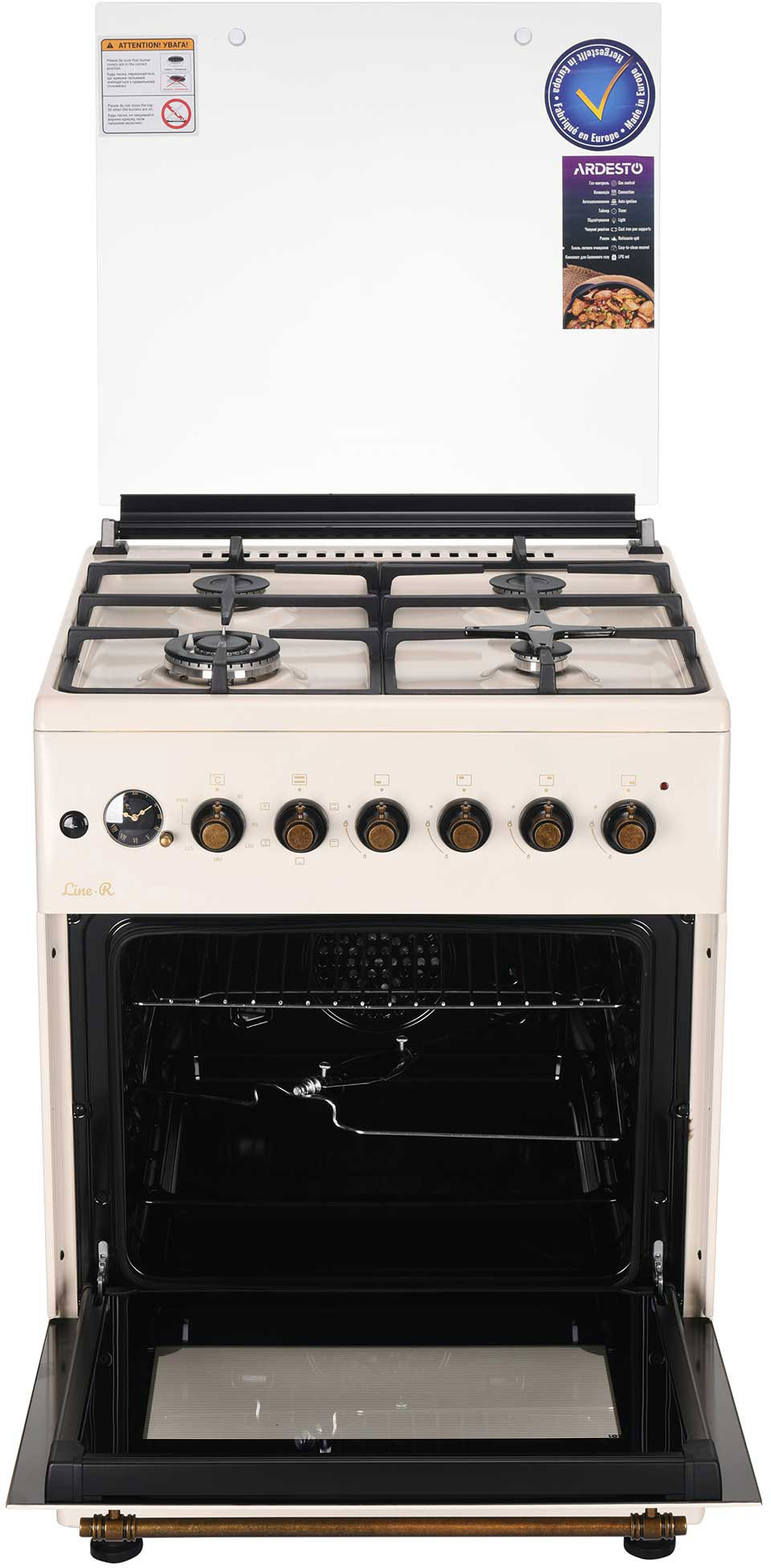 Кухонная плита Ardesto FSCF-C606BG отзывы - изображения 5
