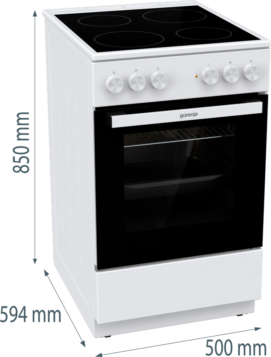 Gorenje GEC5A21WG-B Габаритные размеры