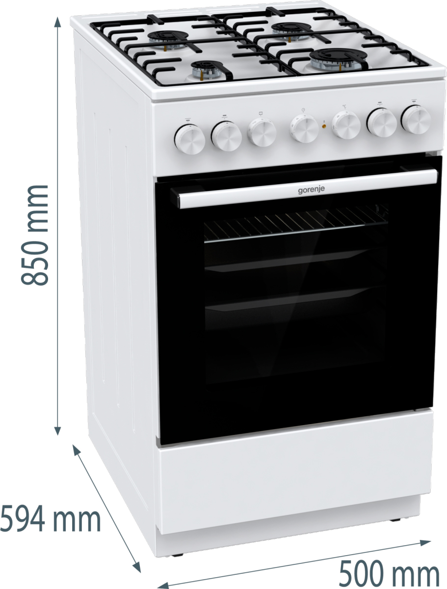 Gorenje GK5B41WH Габаритні розміри