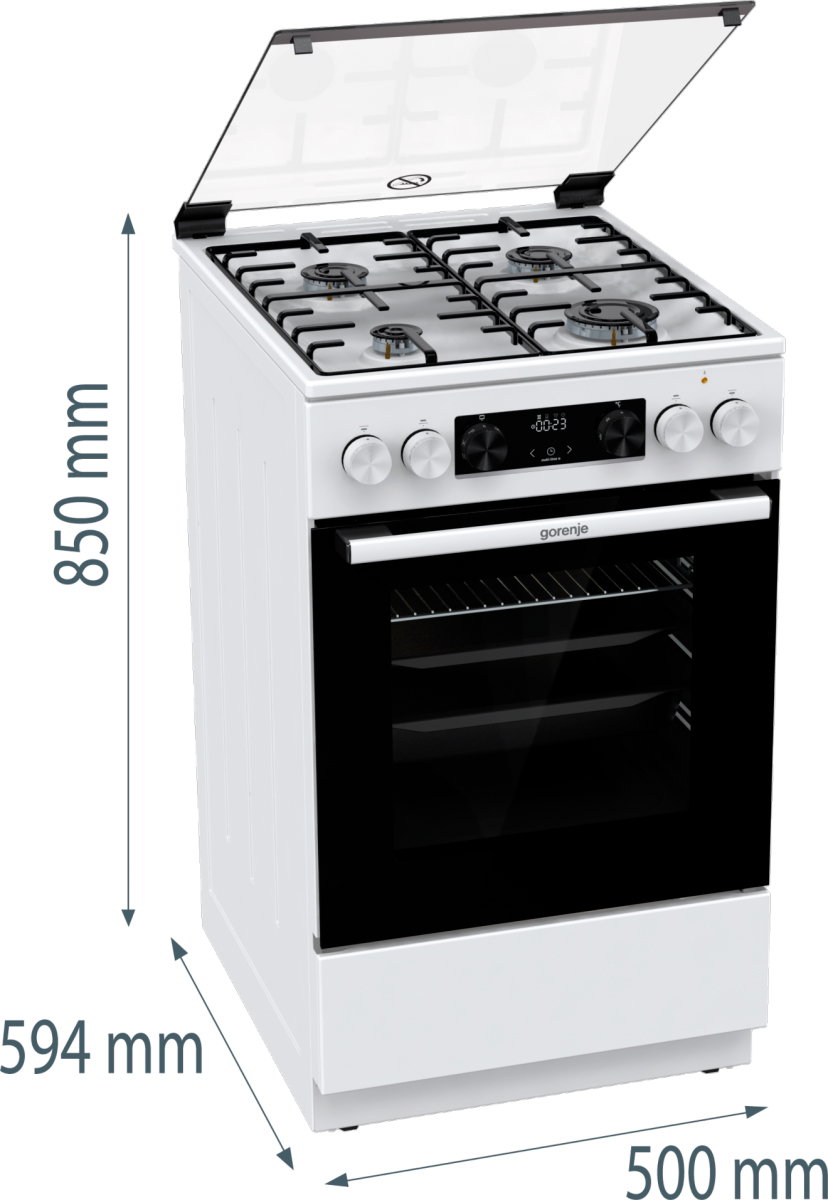 Gorenje GK5C41WH Габаритні розміри