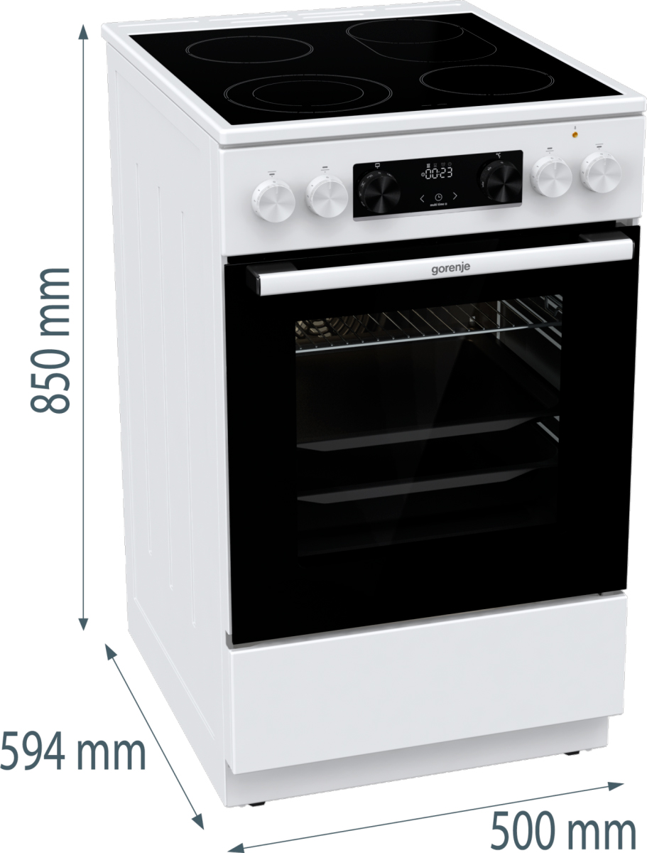 Gorenje GECS5C70WA Габаритные размеры