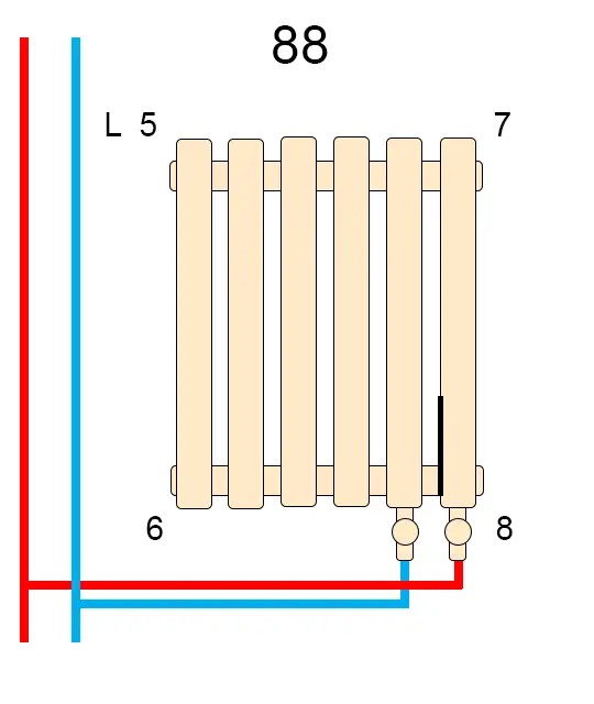 Радиатор для отопления Betatherm QUANTUM 2 H-500мм, L-1205мм (BQ 2050/30 9016M 88) внешний вид - фото 9