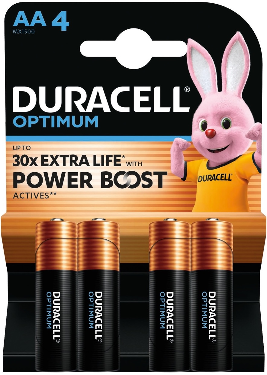 Характеристики батарейки типа аа Duracell Optimum AA 4 шт. (5000394158696)