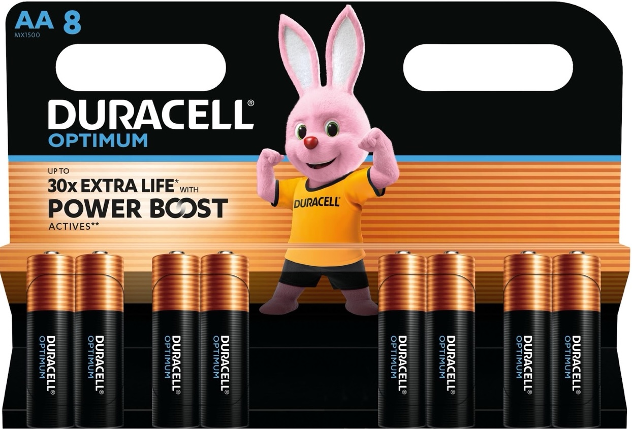 Батарейка Duracell Optimum AA 8 шт. (5000394158931)