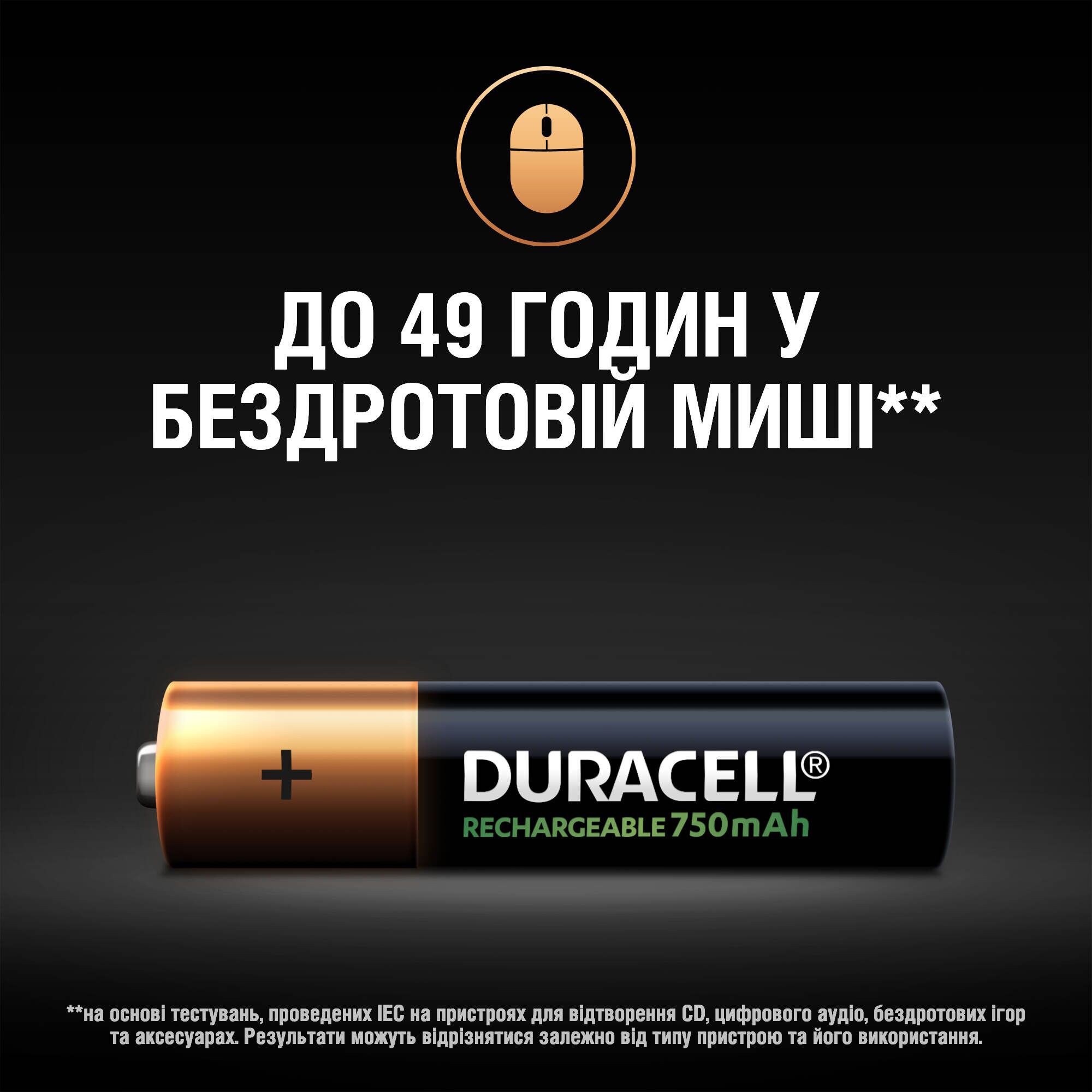 Акумулятор Duracell Recharge AAA 750 mAh 4 шт. інструкція - зображення 6